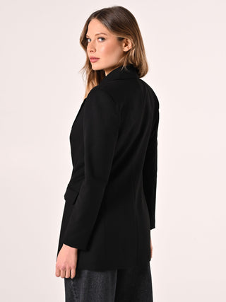 Black Double-breasted Jacket