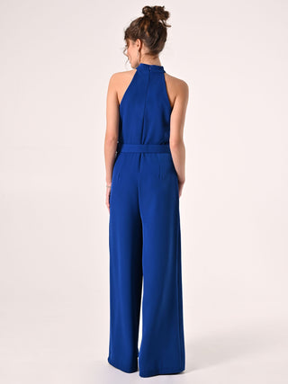 China Blue Palazzo Jumpsuit