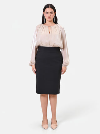 Gonna Curvy Tubino Nero