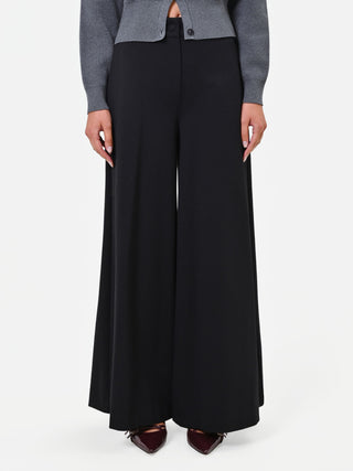 Black trousers in Punto Milano viscose blend