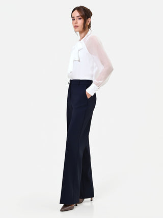 Gerade Studio-Hose in Marineblau