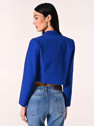 China Blue Open Shrug