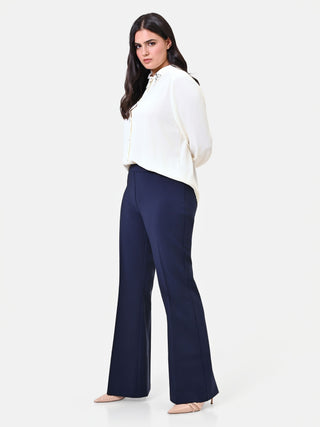 Pantalone Curvy a Zampa Blu