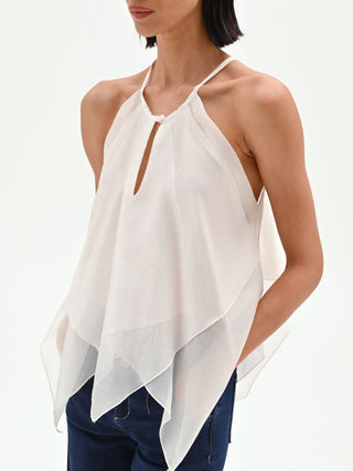 Cream Halterneck Top