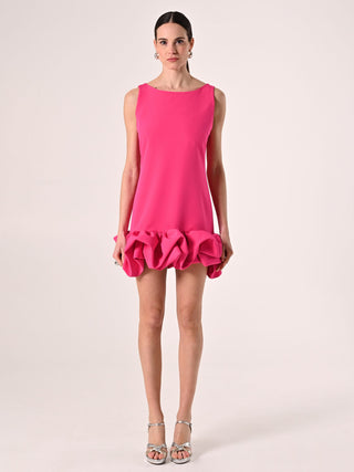 Kleid in Fuchsia mit Ballonrock