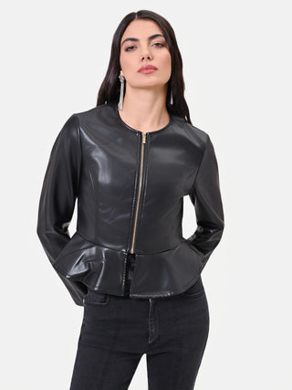 Fitted Black Peplum Jacket