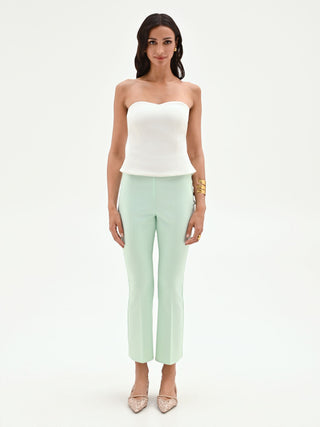 White Sweetheart Bustier Top