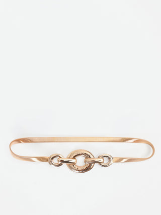 Ceinture dorée en maille métallique