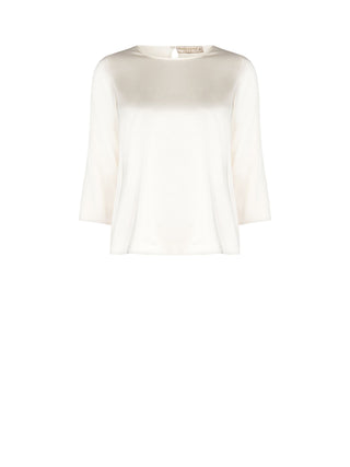 Blusa in Raso Bianca