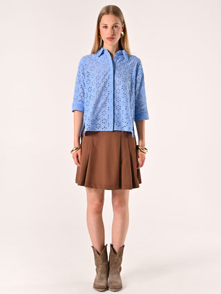 Camicia in Sangallo Azzurra