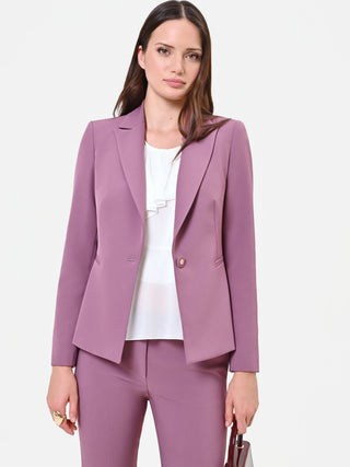 Dusty Rose Single-Breasted Blazer