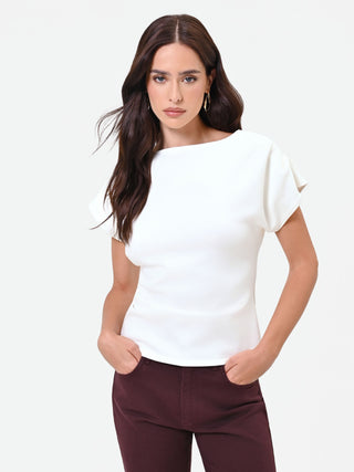 Soft Structured Fabric T-shirt