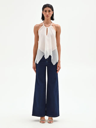 Cream Halterneck Top