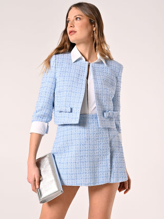Tweed Skort with Micro Sequins