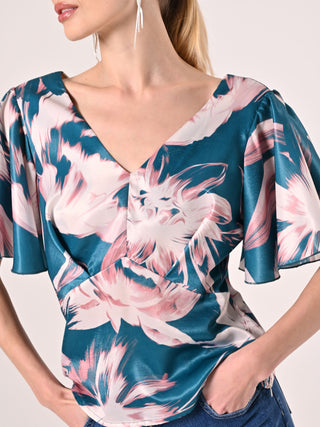 Blusa stampa Floreale