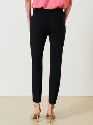 Slim-fit Trousers in Scuba Crepe