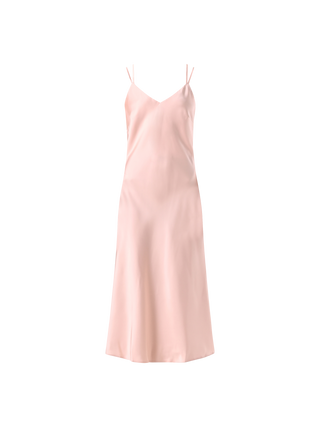 Abito Sottoveste in Raso Rosa Chiaro