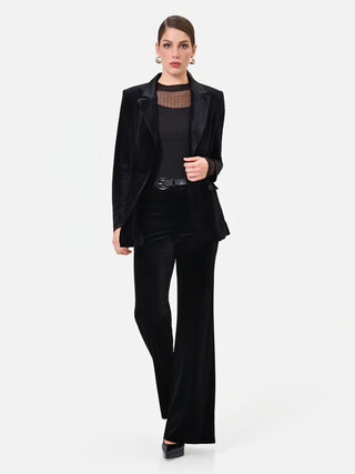 Pantalon évasé noir