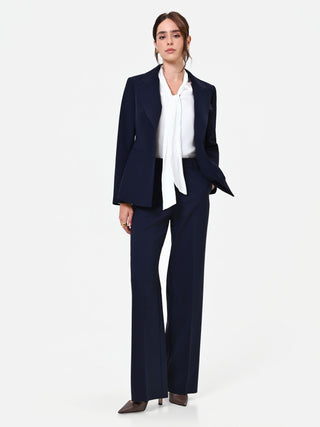 Gerade Studio-Hose in Marineblau