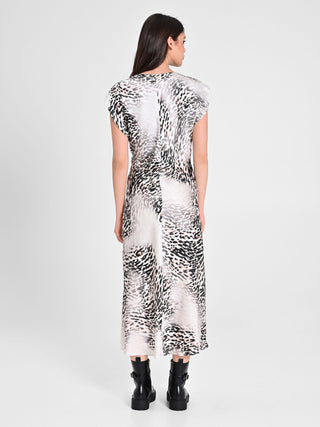 Animal-Print Midi Dress