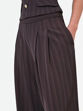 Pantalone palazzo gessato testa di moro