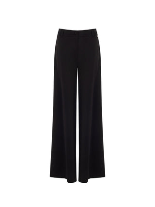 Black trousers in Punto Milano viscose blend