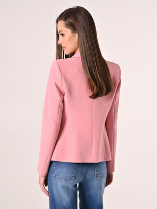 Powder Pink Jacket in Technical Fabric