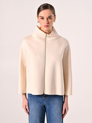 Beige Cape in Scuba Fabric