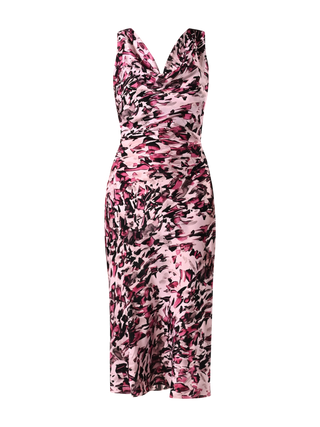 Brushstroke-print Sheath Dress