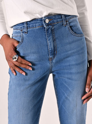 Light Wash Flared Jeans