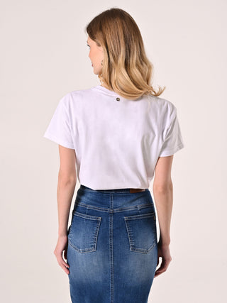 T-Shirt Baciami Bianca