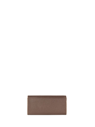 Pochette marrone con texture glitterata