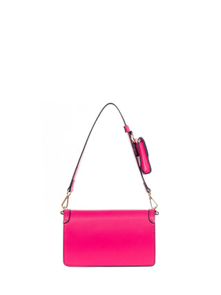 Fuchsia Faux Leather Bag