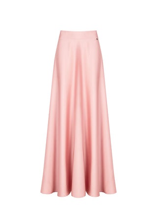 Pink Satin Skirt