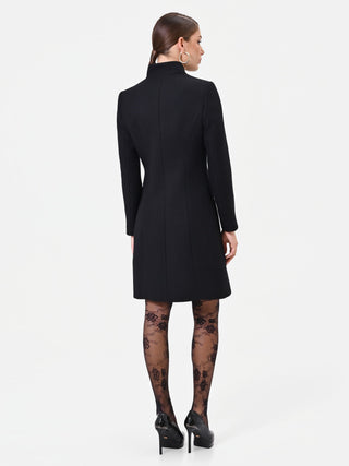 Black Coat with Gold Buttons