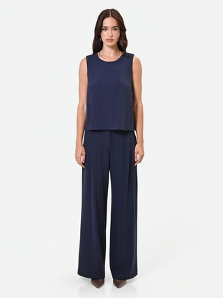 Essential Navy Crew-Neck Top