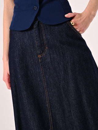 Denim Maxi Skirt