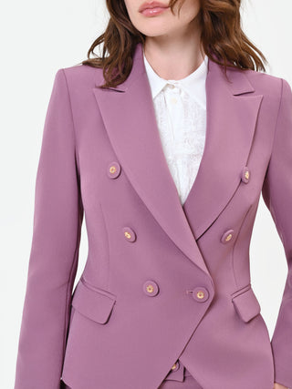 Antique Pink Double-Breasted Blazer