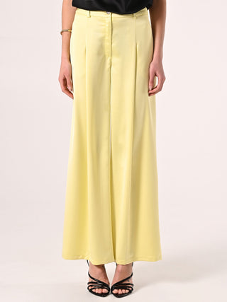 Yellow Satin Trousers