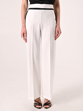 Black & White Two-toned Palazzo Trousers