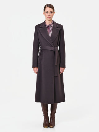Dark Brown Wrap Coat