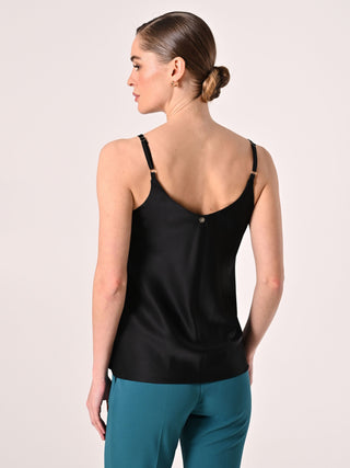 Black Thin Strap Top