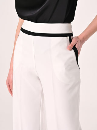 Black & White Two-toned Palazzo Trousers