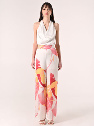 White Satin Top