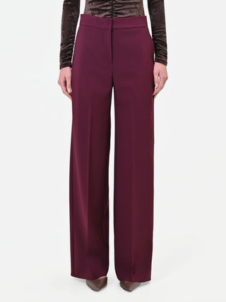 Burgundy Red Palazzo Trousers