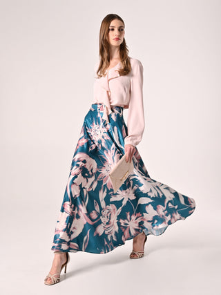 Floral Print Skirt