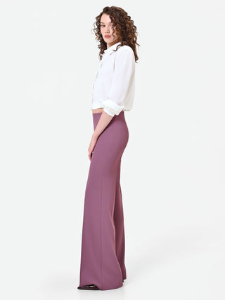 Top in pizzo rosa antico