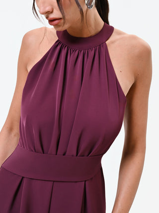Burgundy Palazzo Jumpsuit