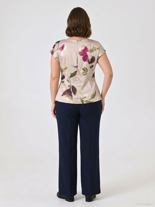 Blusa Curvy con estampado floral