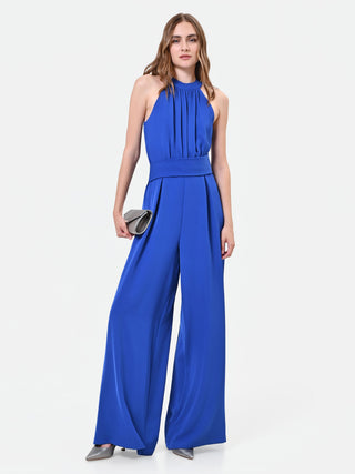 Royal Blue Halter Neck Jumpsuit